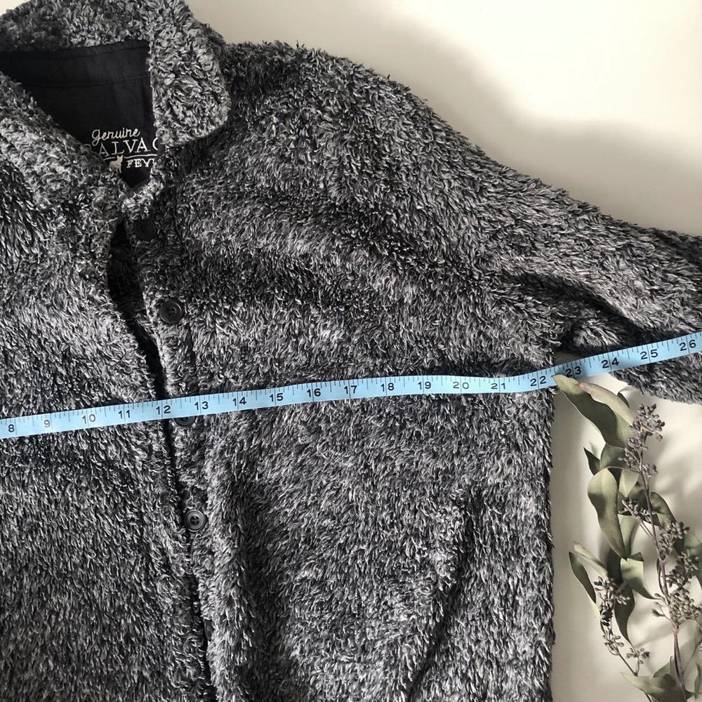 P.J. SALVAGE Oversized Fuzzy Button-Down Jacket - Picture 4 of 5